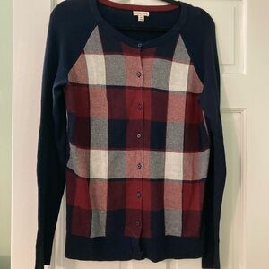 Merona plaid cardigan